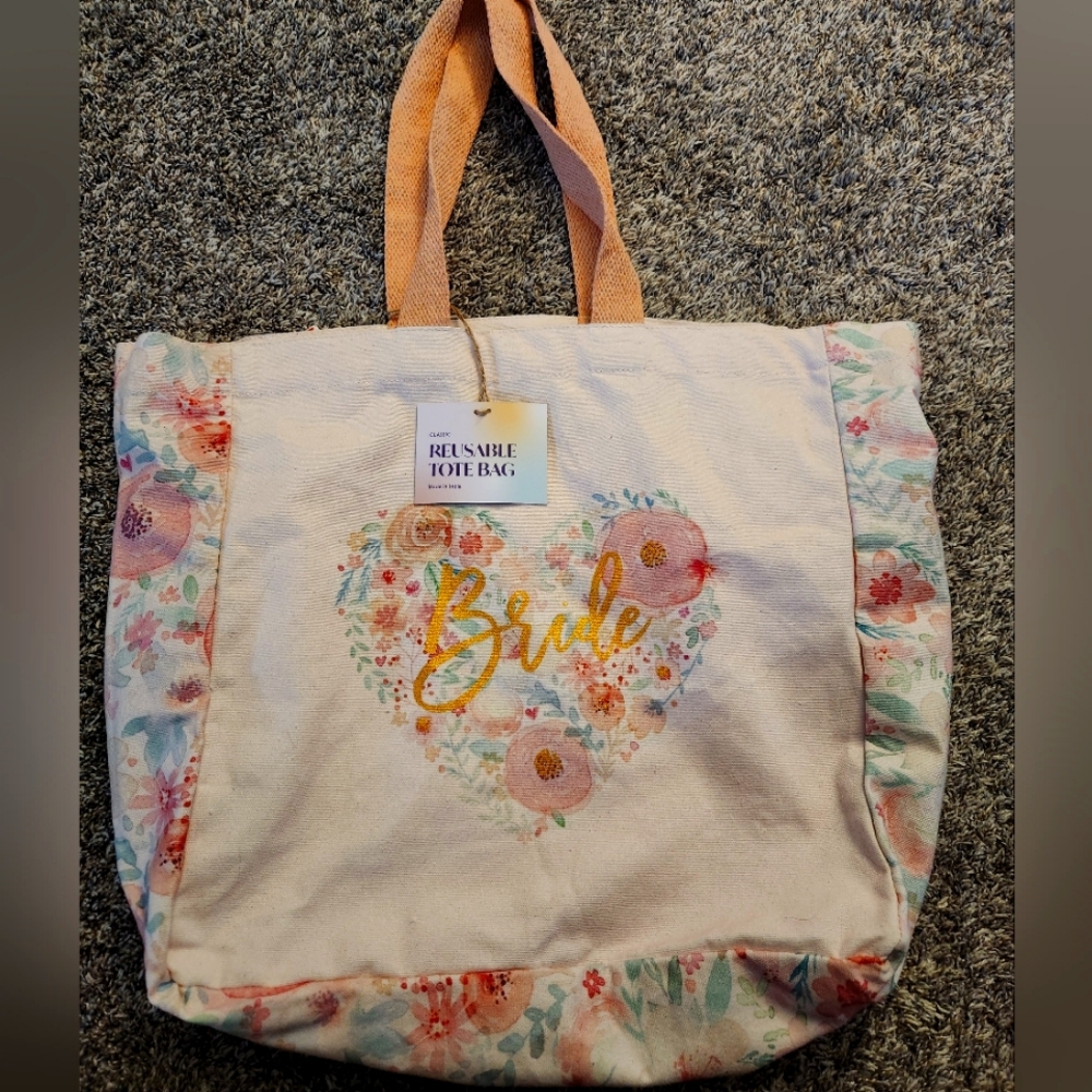 NWT no brand mentioned Bride reusable tote